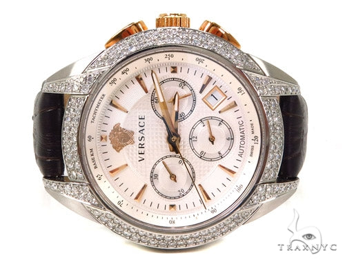 Pave Diamond Versace Watch M9A99D002 S497 37409 - Image 7