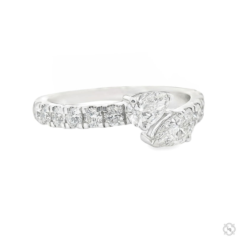 Pear Shape Bypass Diamond Ring 70847 - Image 2