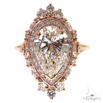 Pear Shape Diamond Engagement Ring (Lab) 68365 - Image 1