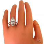 Pear Shape Diamond Engagement Ring (Lab) 68365 - Image 6