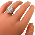 Pear Shape Diamond Engagement Ring (Lab) 68365 - Image 7