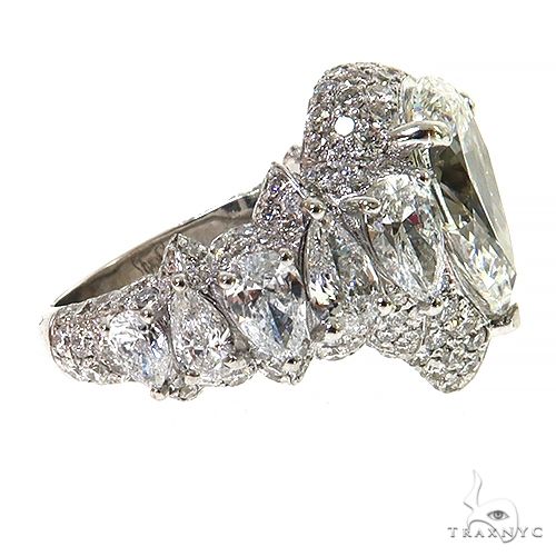Pear Shape Diamond Engagement Ring (Lab) 68460 - Image 3