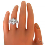 Pear Shape Diamond Engagement Ring (Lab) 68460 - Image 6