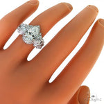 Pear Shape Diamond Engagement Ring (Lab) 68460 - Image 7