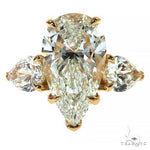 Pear Shape Diamond Engagement Ring (Lab) 69647 - Image 1
