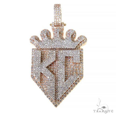 Custom Made 'KC' Diamond Pendant 67997 - Image 1