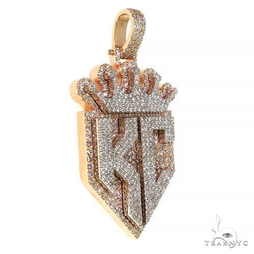 Custom Made 'KC' Diamond Pendant 67997 - Image 2