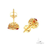 Peppermint Sapphire Diamond Earrings 66969 - Image 3