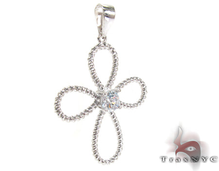 Petal Diamond Cross Crucifix 27110 - Image 2