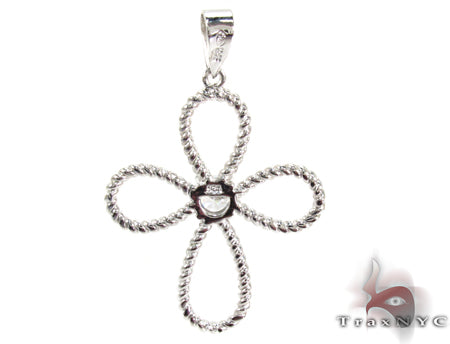 Petal Diamond Cross Crucifix 27110 - Image 3