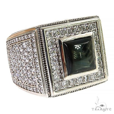 Phantom Black Star Sapphire Diamond Ring 69233 - Image 1