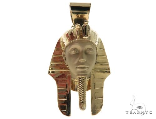 14K Pharaoh King Tut Pendant 63270 - Image 1