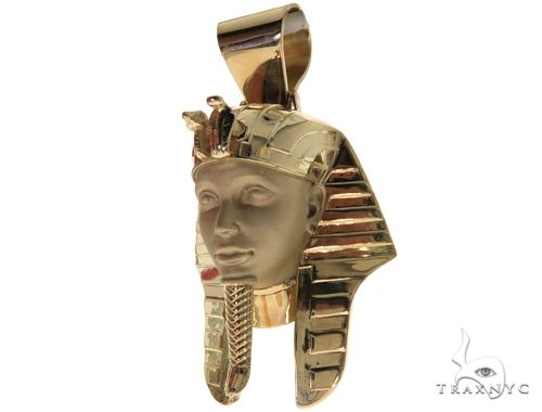 14K Pharaoh King Tut Pendant 63270 - Image 11