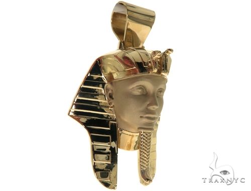 14K Pharaoh King Tut Pendant 63270 - Image 2