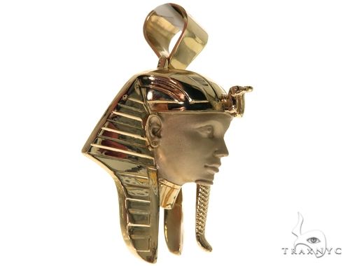 14K Pharaoh King Tut Pendant 63270 - Image 3
