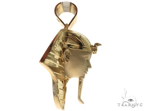 14K Pharaoh King Tut Pendant 63270 - Image 4
