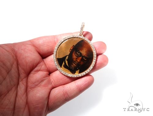 14K Gold Custom Photo Pendant 2 Inches 64171 - Image 4