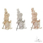 Pillsbury Dough Boy Skiing Diamond Pendant 68524 - Image 7