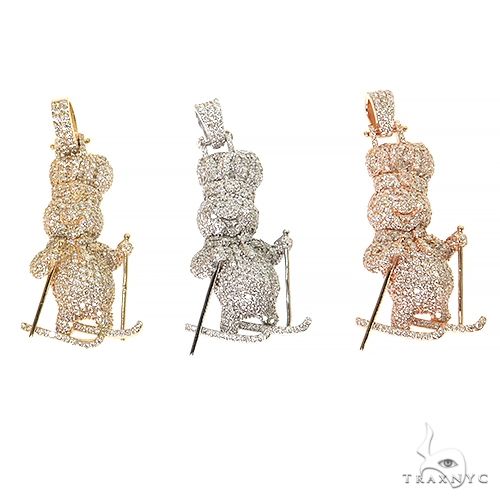 Pillsbury Dough Boy Skiing Diamond Pendant 68524 - Image 7