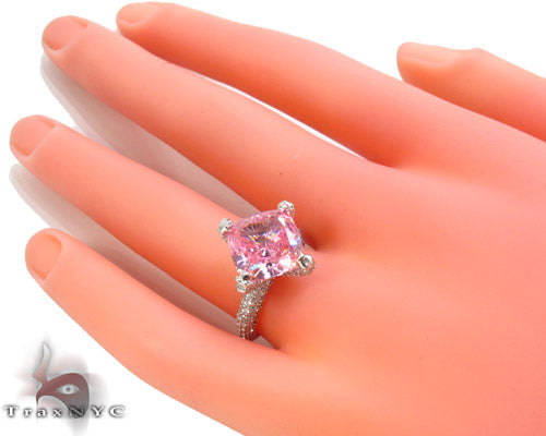 Pink CZ Diamond Ring 34568 - Image 9