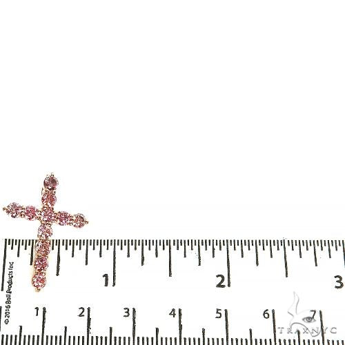 Pink Diamond Cross Pendant (Lab) 68559 - Image 5