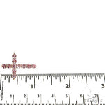 Pink Diamond Cross Pendant (Lab) 68559 - Image 6