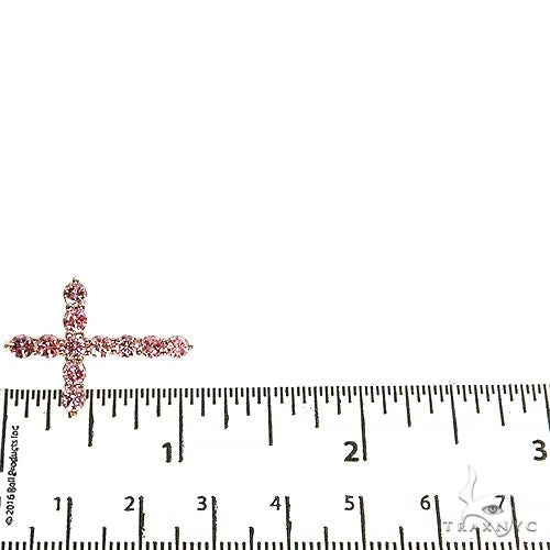 Pink Diamond Cross Pendant (Lab) 68559 - Image 6