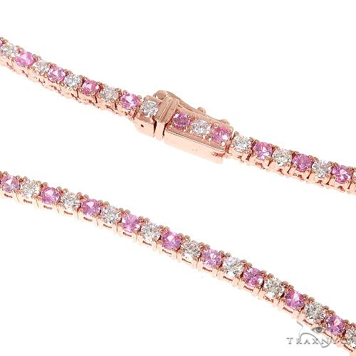 Pink Sapphire And Diamond Baby Choker 66853 - Image 3
