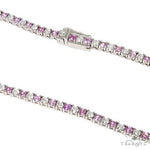Pink Sapphire And Diamond Majesty Tennis Chain 66862 - Image 2