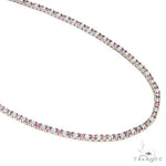 Pink Sapphire And Diamond Majesty Tennis Chain 66862 - Image 3