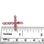 Pink Sapphire Cross Pendant 67147 - Image 6