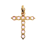 Pink Sapphire Cross Pendant 67147