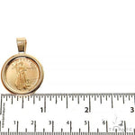 Plain Frame 1/4 Oz Liberty Coin Pendant 68521 - Image 4