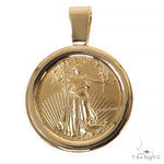 Plain Frame Half Oz Liberty Coin Pendant 68518 - Image 1
