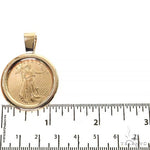 Plain Frame Half Oz Liberty Coin Pendant 68518 - Image 4