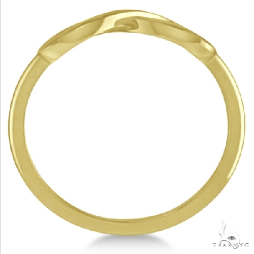 Plain Metal Infinity Loop Right-Hand Fashion Ring in 14k Yellow Gold 50706 - Image 2