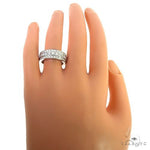 Platinum 3 Row Diamond Ring 67208 - Image 6