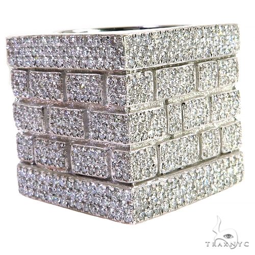 Platinum Brick City Diamond Ring 68777 - Image 1