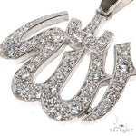 Platinum Diamond Allah Islam Religious Charm Pendant 67551 - Image 3