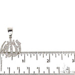 Platinum Diamond Allah Islam Religious Charm Pendant 67551 - Image 5