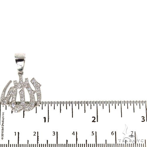 Platinum Diamond Allah Islam Religious Charm Pendant 67551 - Image 5