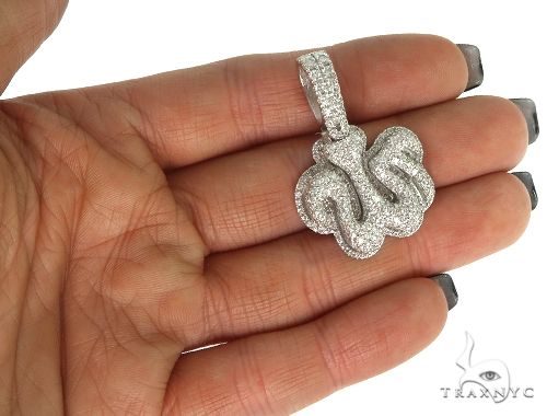 Platinum Diamond Allah Pendant 66167 - Image 5