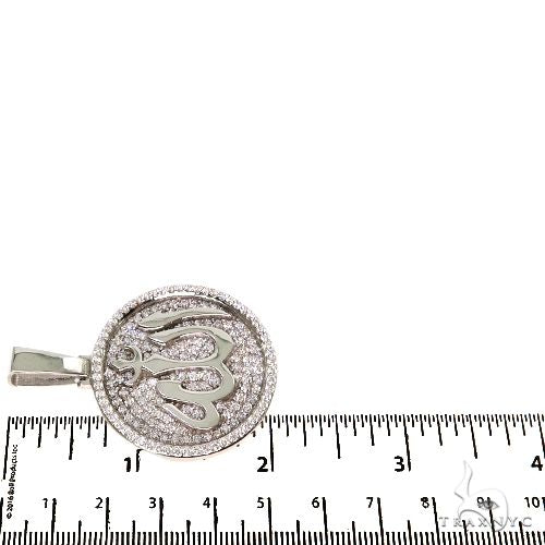 Platinum Diamond Allah Pendant Set 67971 - Image 8