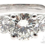 Platinum Diamond Three Stone Ring 64757 - Image 3