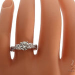Platinum Diamond Three Stone Ring 64757 - Image 7