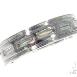 Platinum Emerald Diamond Band 45402 - Image 1