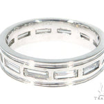 Platinum Emerald Diamond Band 45402 - Image 5