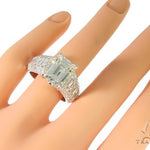 Platinum Emerald Diamond Ring 61587 - Image 11
