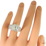 Platinum Emerald Diamond Ring 61587 - Image 12