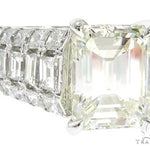 Platinum Emerald Diamond Ring 61587 - Image 2